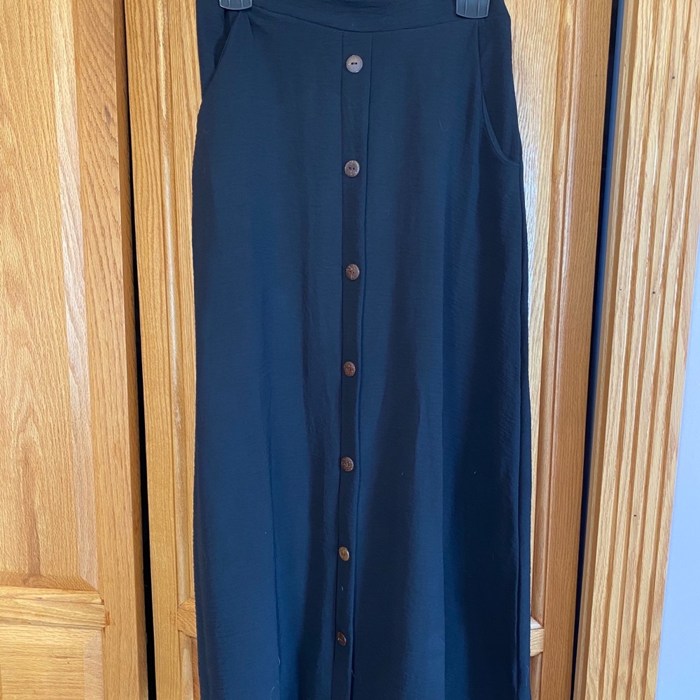 Long Button down skirt
